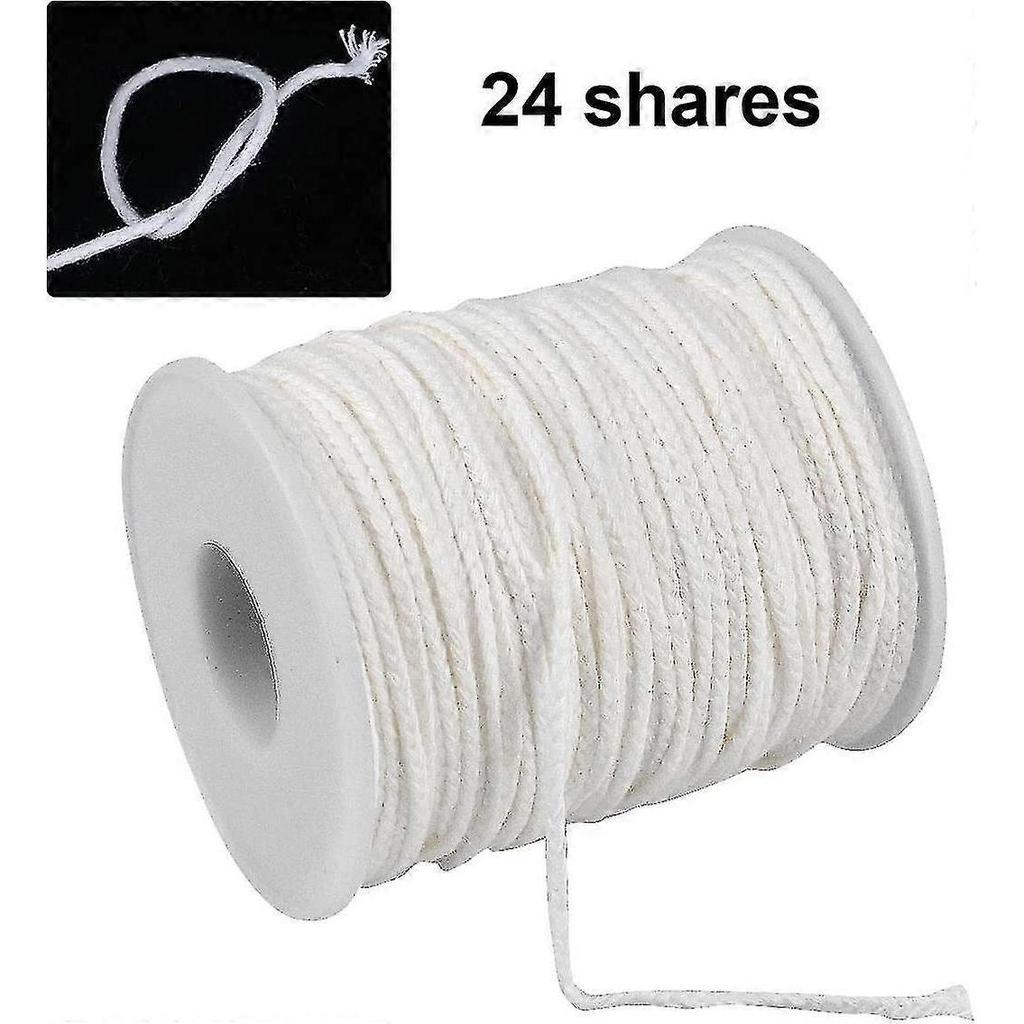 Candle Wick 1 Roll 61m Cotton Lamp Wick Replacement Lantern Oil Lamp Burners For Candle Craft Making 25-26s