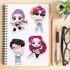 8PCS Witch Hunters Collage Stickers Cartoon Doodle Laptop, Phone, Luggage Decor Waterproof Stickers