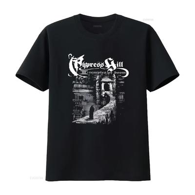 Cypress Hill Группа Temples of Boom Принт Хлопок Черный S 234XL Футболка OH419 винтаж Стирка Унисекс Слегка Повседневный мода