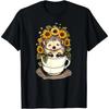 Cute Sunflower Garden Hedgehog In A Teacup T-Shirt for Men Women Teens All Season  Graphic T Shirts