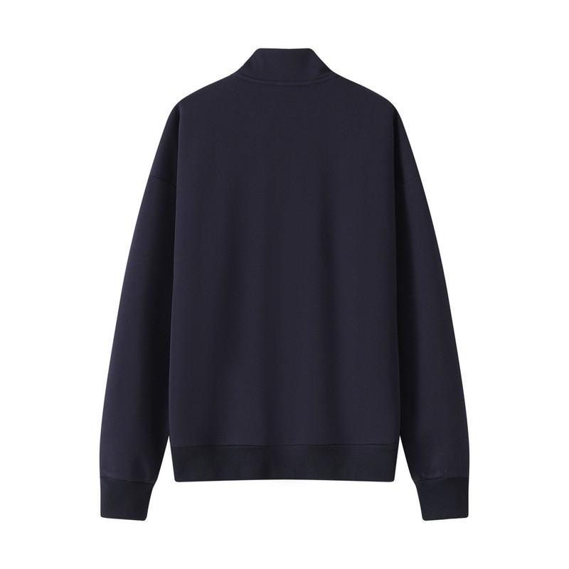 Unisex Oversized Half-Zip Pullover Sweatshirt Casual Streetwear Top