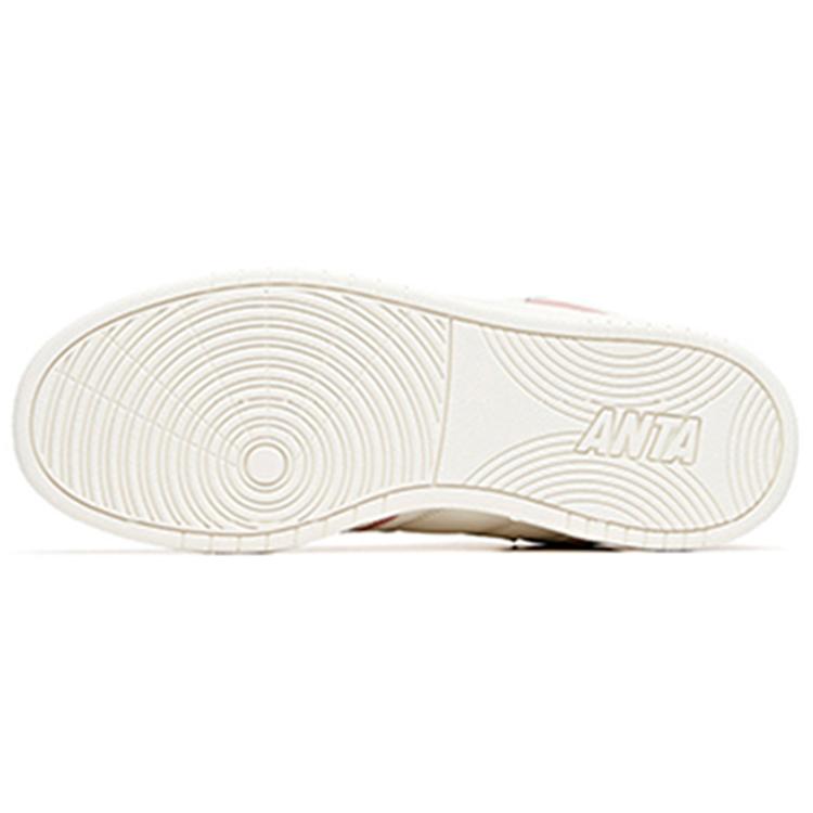 Anta Life Collection Slip Resistant Abrasion Resistant High top Skateboard Shoes Women's White Pink 92948088-11