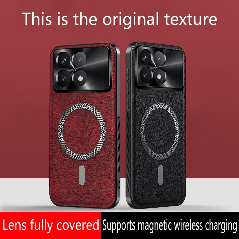 Для POCO X6 X6 Pro кожаный чехол-книжка с полной защитой, магнитный, водонепроницаемый, противоударный, с защитой от отпечатков пальцев