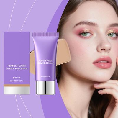 AMZ Cover Serum BB-крем, 3 оттенка (Слоновая кость/Натуральный/Глубокий), Легкий увлажняющий консилер, Стойкая тональная основа, Увлажняющая тональная основа 35 г