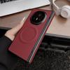 Чехол для Honor Magic V5 с узором из углеродного волокна, складной чехол из ПУ-кожи с поддержкой беспроводной зарядки для HONOR Magic V 5