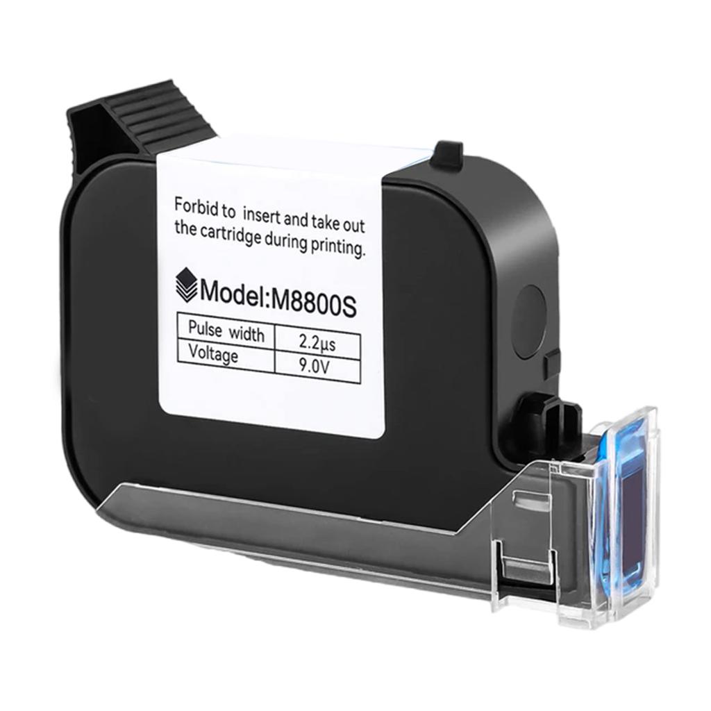 M8800S Quick Dry Black Ink Cartridge for Handheld Inkjet Printer Works On Paper Fabric Wood Plastic