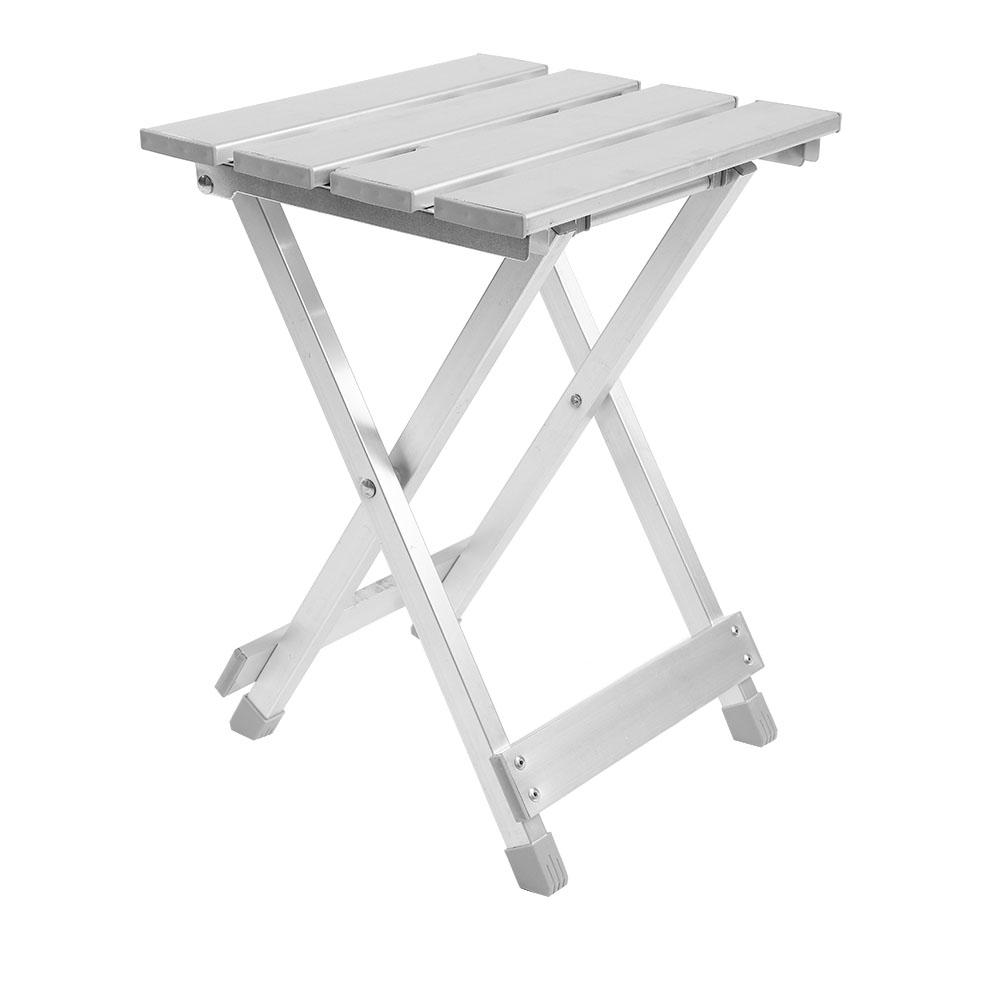 Portable Stainless Steel Fishing Folding Chair, Easy Folding with Rivets Fixed Design and Anti Skid Legs, for Outdoor Camping and Fishing
