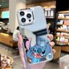 Милый Стич подходит для Apple 15promax макияж высокое разрешение зеркало чехол для мобильного телефона iphone17 женское зеркало