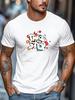 Mens Motivational TShirt Take The Step Art Print Short Sleeve Round Neck Breathable Soft Inspirational Daily Wear