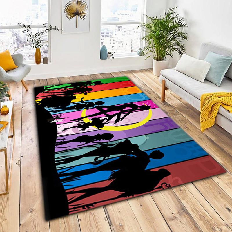 Cute cartoon theme Sailor Moon Tsukino Usagi cartoon rug Multifunctional household anti-slip decorative door mat, outdoor floor mat, and carpet Y6