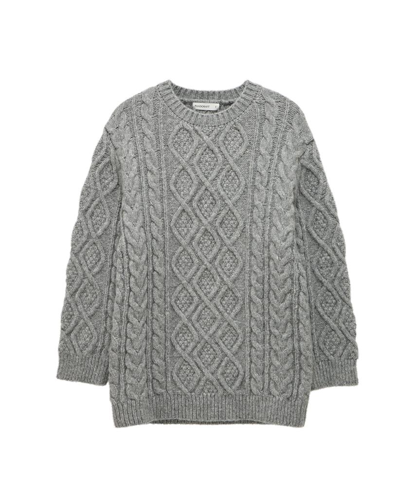 PANDORAFIT Long Twist Knit Ops (Melange Gray)