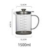 with Scale Oil Filter Container Fine Mesh Oil Filtration Can  Kitchen Use