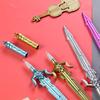 Школьный сезон 10 шт. 0,5 мм креативная гелевая ручка для меча императора, ручка для стилизации оружия в стиле аниме, симпатичная канцелярская ручка для меча, ручка для воды в стиле ретро с оружием