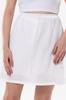 Короткая юбка из ткани Sile на подкладке, белая