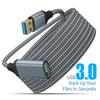 Нейлоновый плетеный кабель USB 3.0 папа-мама для высокоскоростной передачи данных, удлинительный кабель для компьютера, камеры, принтера 0.5м 1м 2м 3м 5м