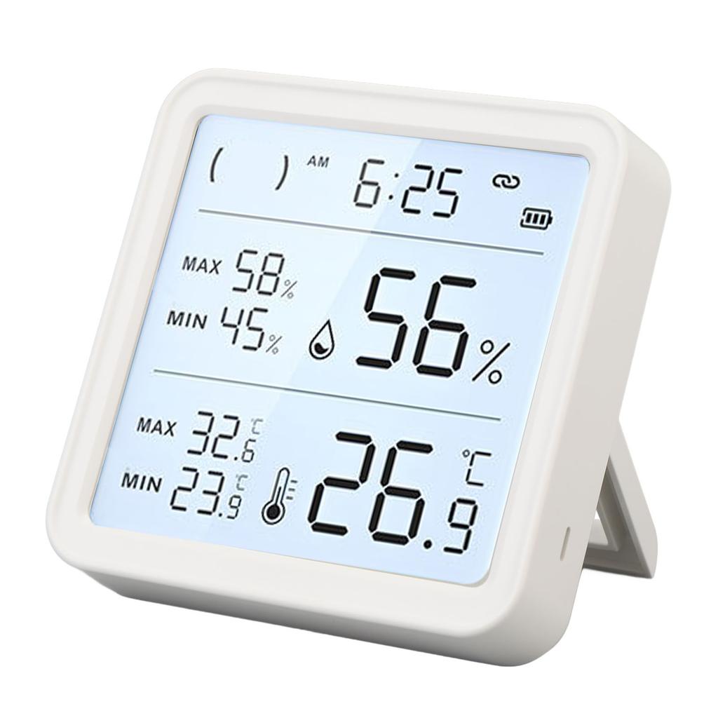 Измеритель температуры и влажности -9.9 до 60 градусов Цельсия Питание от батареи 0% относительной влажности до 99% относительной влажности Цифровой Wi-Fi Внутренний
