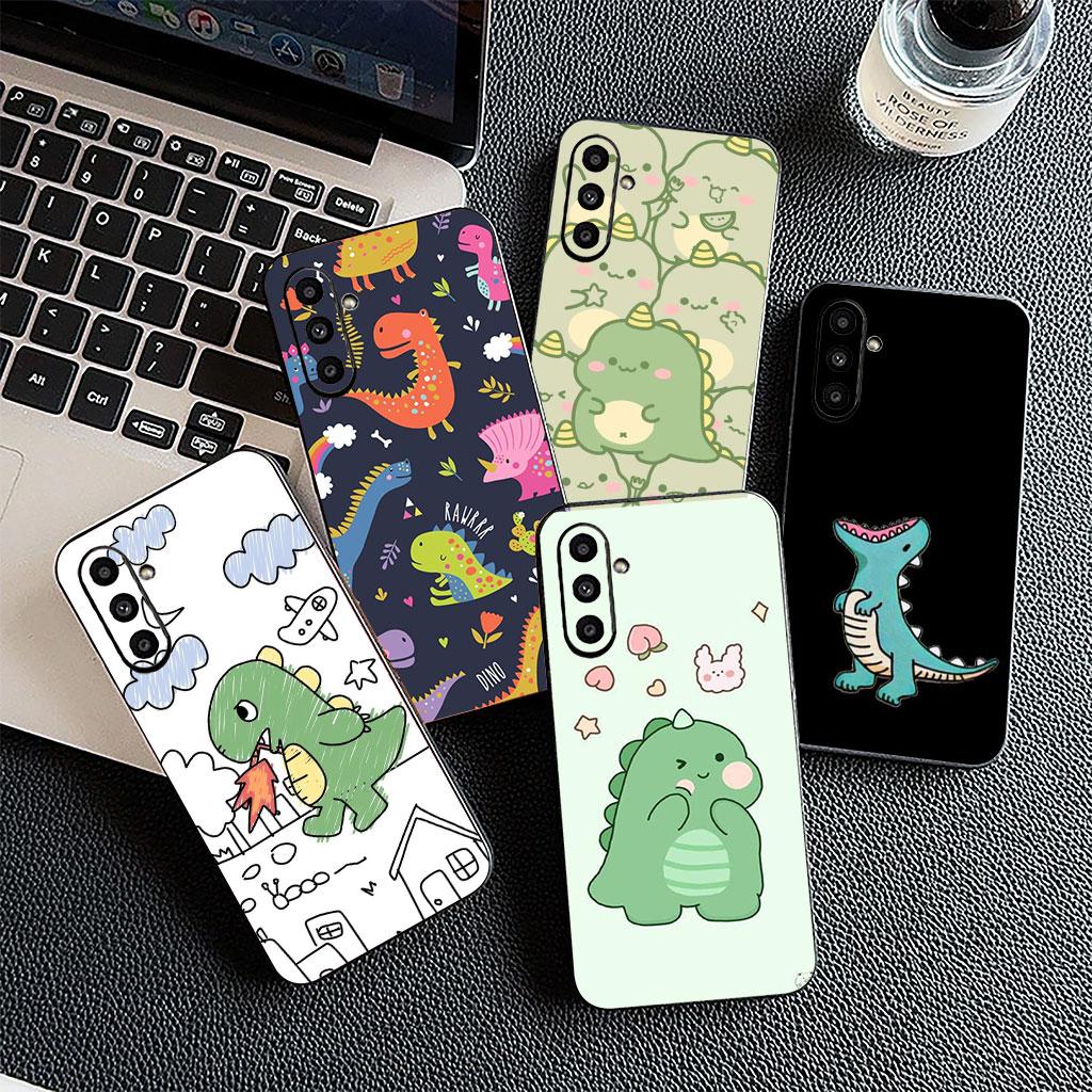 Soft Cover for Samsung Galaxy Note 20 9 8 S8 S10 S9 Plus A54 A33 A21S A31 M21 S10E A17 Coque Phone Case Cartoon Dinosaurs