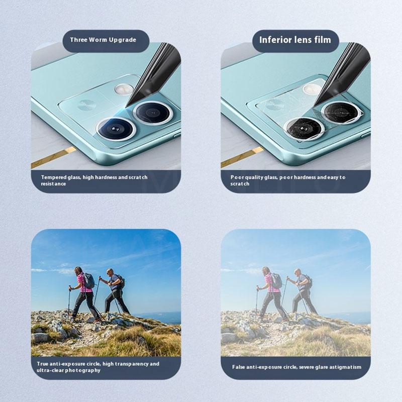 4 PCS HD Clear Tempered Glass Lens Protector for XIAOMI 14T/ 14T Pro Redmi Note 14S 14 4G 5G Note 14 Pro 5G 4G Note 14 Pro+ Redmi 14C A5 C75 C71