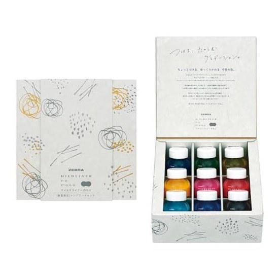 Zebra Highlighter Bottle Ink Mildliner Base Complete Set WI1-LT-9C