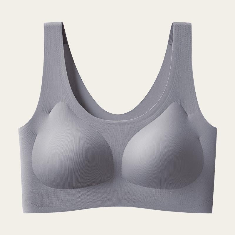 Women's Invisible Seamless Liquid Foundation Bra Underwear Female Vest Tube Top Push Up Bra M-XL