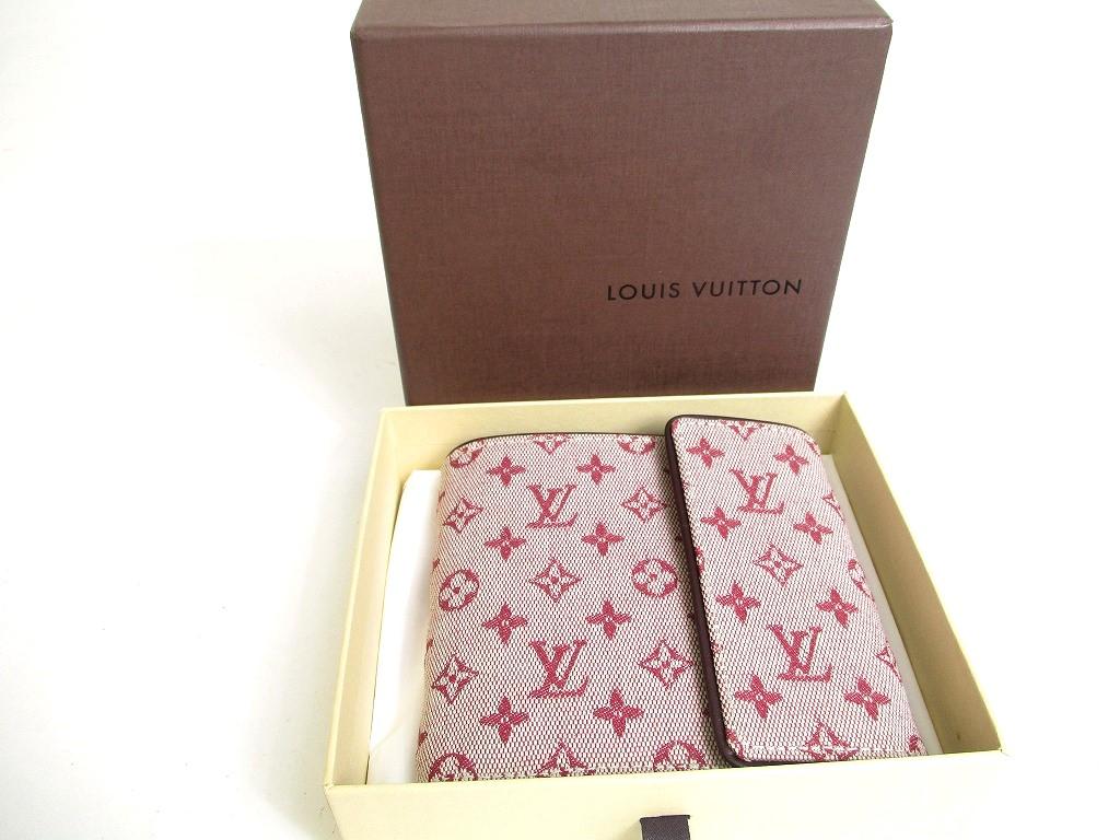 Подлинный мини-кошелек LOUIS VUITTON Monogram из канвы Cherry Canvas #a316, восстановленный