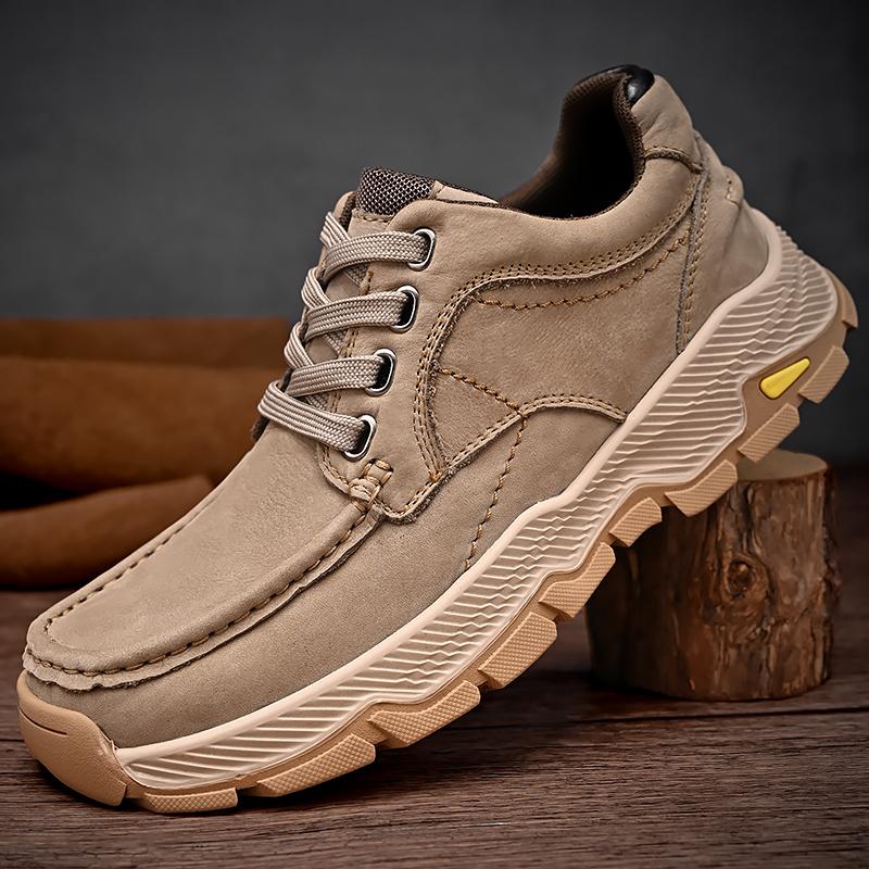 Мужская повседневная обувь из натуральной кожи первого слоя, деловая обувь, походная обувь для отдыха на открытом воздухе