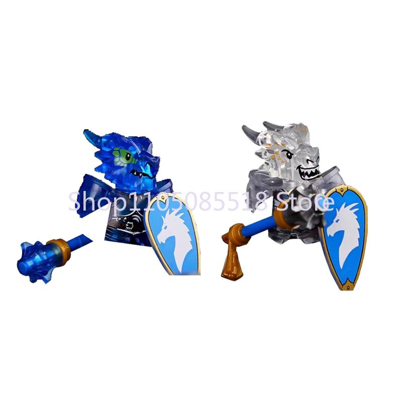 MOC Medieval Military Lion Knight Building Blocks Accessories Castle Soldier Shield Armor Model Toy Gift Mini Brick E023 Weapons