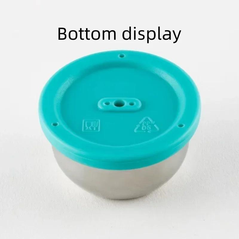 304 Stainless Steel Eggshell Piercer with Plastic Base Press Type Egg Intact Drilling Machine Kitchen Eggshell Perforated Gadget