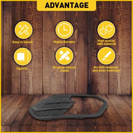 For Kuga 2017 Ford Escape 2018  Fog Light Lamp Cover Bezel Passenger Side US