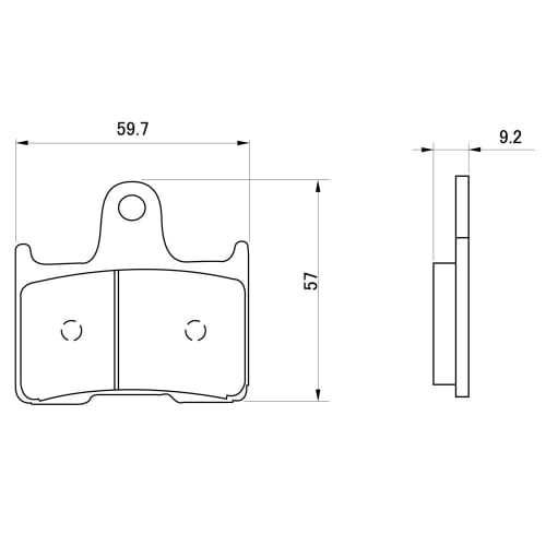 Тормозная колодка мотоцикла Daytona красная (Полуметаллическая накладка) CB1300SF(98-02) CB400SF Hyper VTEC/SpecII(99-03) GSX1400(01-08) 1400GTR/АБС(08-16) ZX-14R(12- 20
