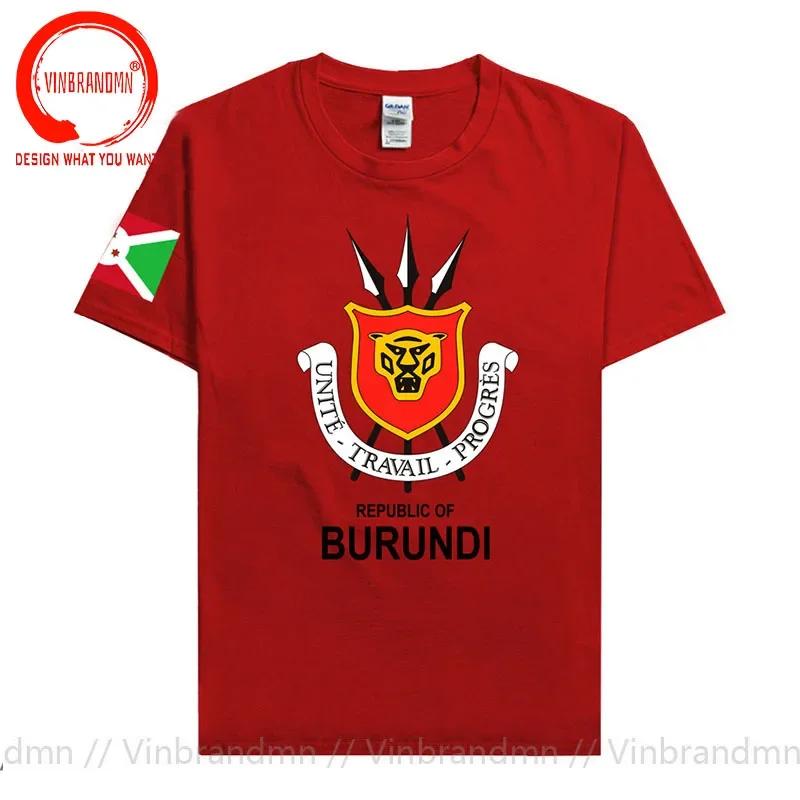 Burundi Burundian T Shirt New Jerseys Nation Team Tshirt Coat Of Arm Tshirt Gyms Clothing Top Country Fashion Sporting Bdi Tees