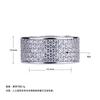 Five-Row Diamond Ring, Popular Universal Ring, Popular Jewelry For Men And Women