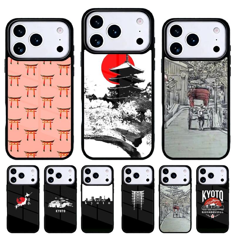 Кёто Япония Старая столица Чехол для телефона для iPhone 17 16 15 14 13 Pro Max Задняя крышка для 12 11 Pro Coque