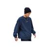 Li Ning 21FW Wu Chuang Wu Yi логотип буквенный принт сращивание однотонный круглый вырез свободная хлопковая куртка мужские куртки синий AWDRA65-4
