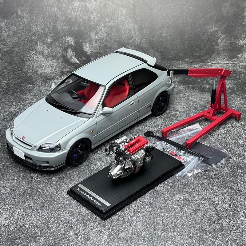 AAALW1 Motorhelix MH 1:18 FOR Honda Civic TypeR EK9 Car model Sports Static model Birthday present