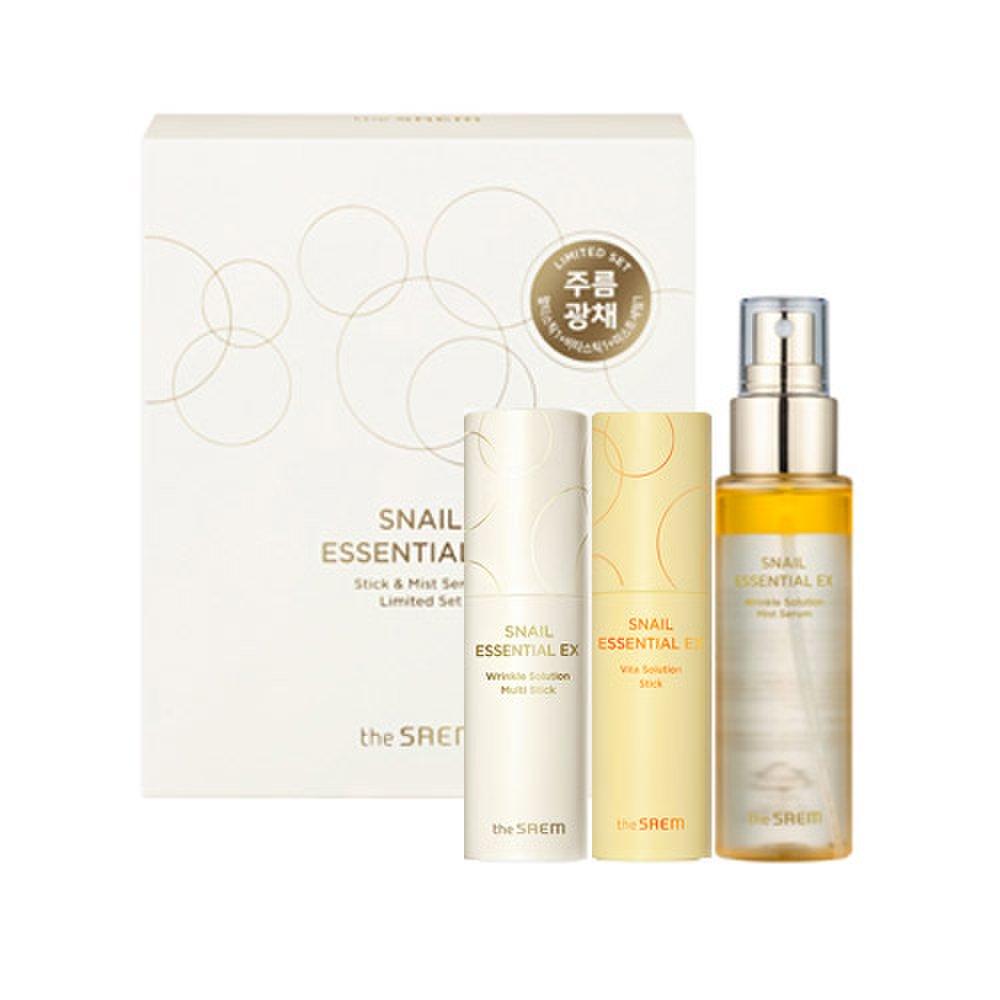 The Saem Snail Essential EX Stick & Mist Serum Limited Edition