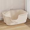 Cat Litter Box Bedpan Big Mac Oversized Cat Tray Bedpan Large Capacity Semi-Closed Plastic Anti-Splash Cats Toilet Pet Supplies