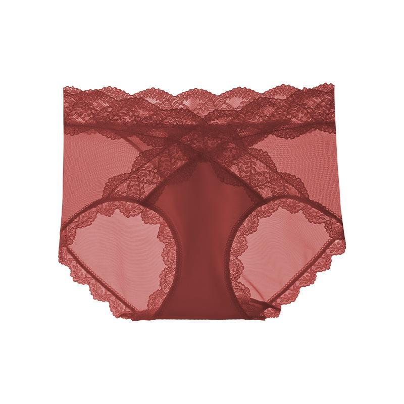 Spring Summer Lace Women's Underwear Sexy Breathable Pure Desire Wind Slightly Shrinking Waist Hip Lifting Triangle Panties