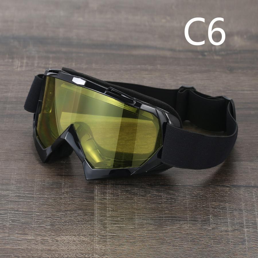 Очки для верховой езды Очки для езды по пересеченной местности Мотоциклетные очки Лыжные очки для защиты от ветра и песка