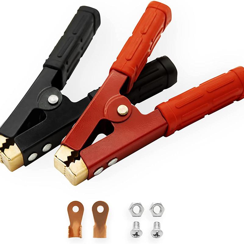 2Pcs 1000A Heavy Duty Copper Alligator Clips Terminal Test Electrical Battery Crocodile Clamp For Jumper Cables Boost