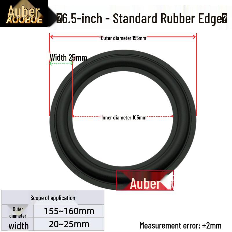 6.5" 8" 10" Speaker Subwoofer Rubber Edge Ring Accessories