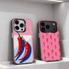 Красный чехол для телефона Chili Art для iPhone 11,12,13,14,15,16,17,Pro,Max,Plus,E,Air,Mini IMD Матовый черный