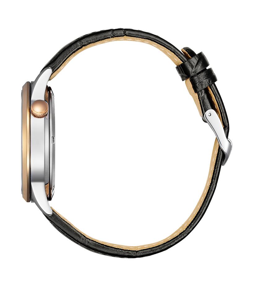 Citizen Часы с автоматическим ремешком Open Heart из сапфировой кожи NH9136-02L