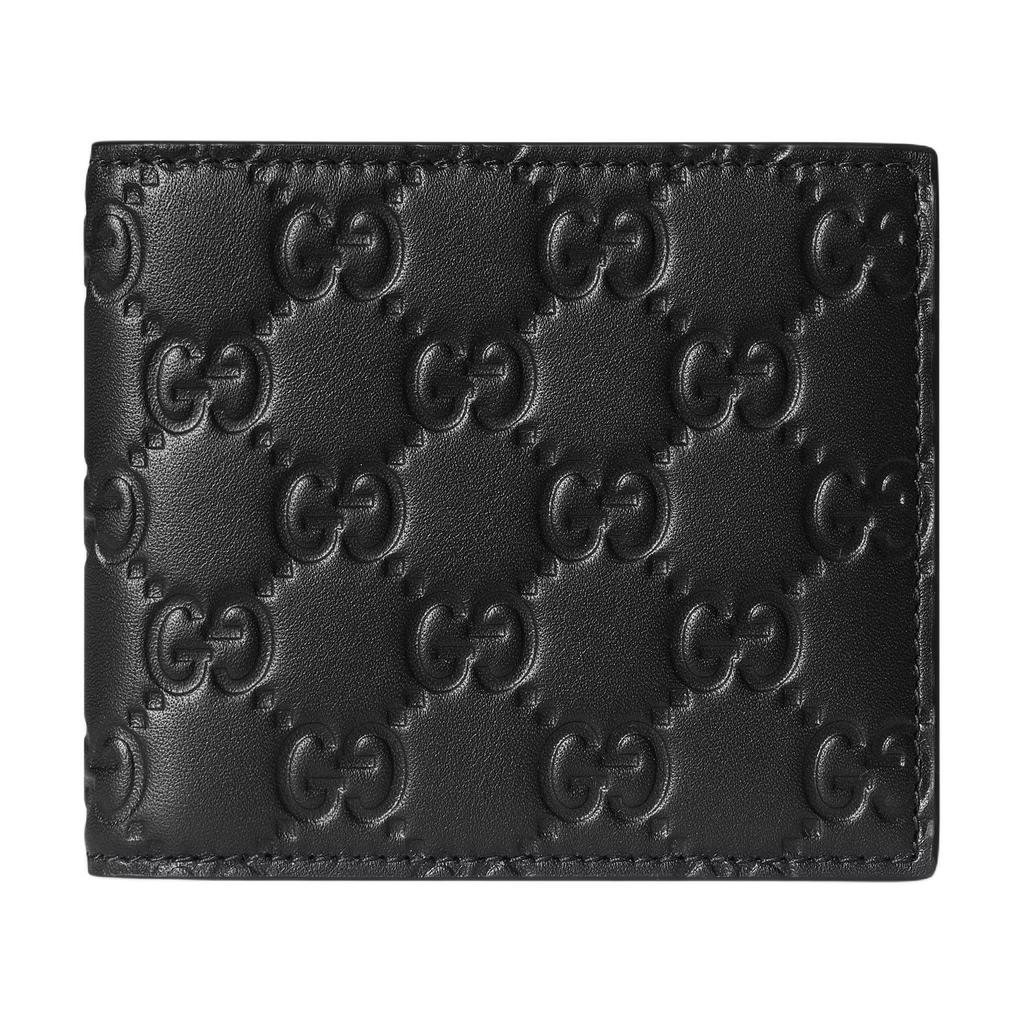 GUCCI GG Emblem Cow Leather Wallet Men's Black 850175-AAFDV-1000