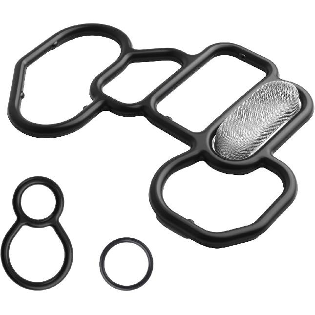 3PCS Oil Filter Housing Gasket Kit with O-Ring,OEM#15825-P8A-A01/36172-P8A-A01 Oil Filter Adapter Gasket Compatible with Acura Honda
