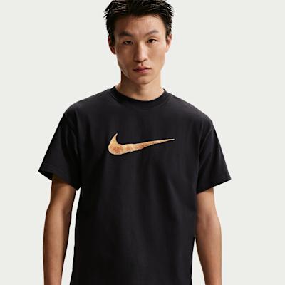 Nike Sportswear T Shirts Men's Black Crew Neck Moderate