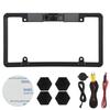 3 In 1 Car License Plate Frame Parking Sensor Radar Rearview Reverse Backup Camera 2LED for Car