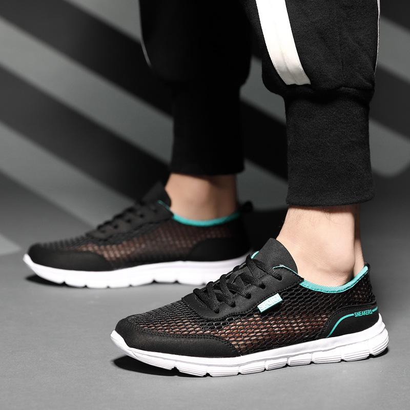 Fashion 2024 New Men Walking Casual Shoes Lightweight Soft Low Top Comfortable Sneakers Outdoor Men Mesh Sports Shoes Tenis Masculino