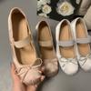 Маленький человек увеличение внутренней высоты 7 см лето новый толстый каблук балетки одинарная обувь женская верхняя одежда темперамент универсальный Мэри Джейн женская обувь