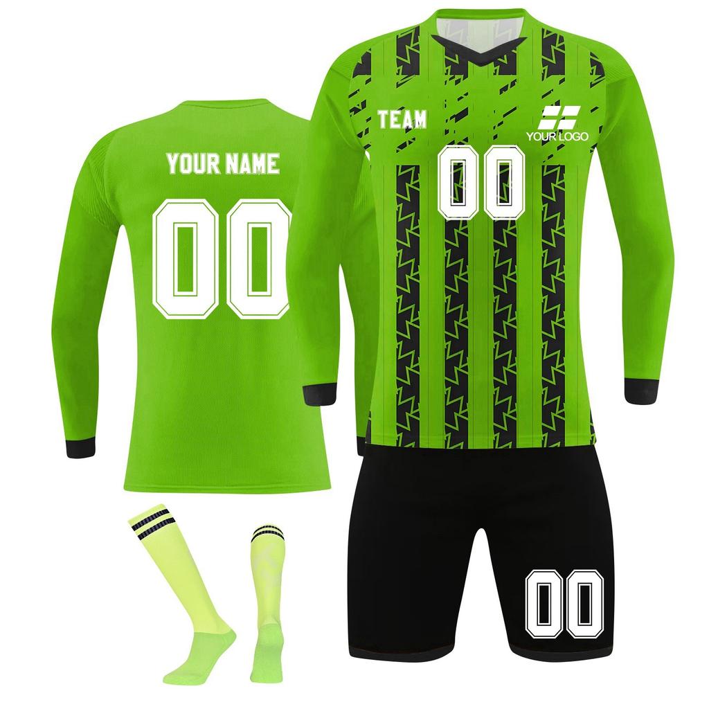 Комплект персонализированных рубашек для мужчин и девочек с именем и номером, футбольные майки на заказ для мальчиков, тренировочный костюм